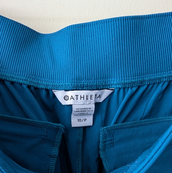 Athleta Brooklyn Ankle Pant Blue Pants 10P - Picture 3 of 5